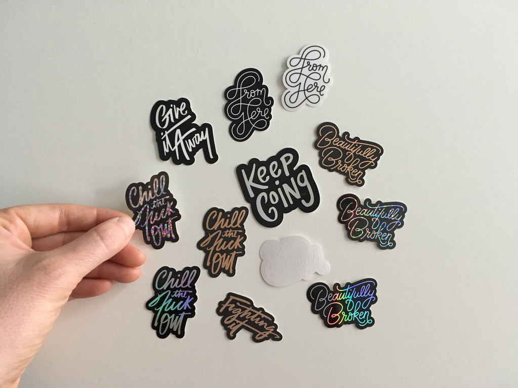 One Dozen  -  2in. Sticker Pack